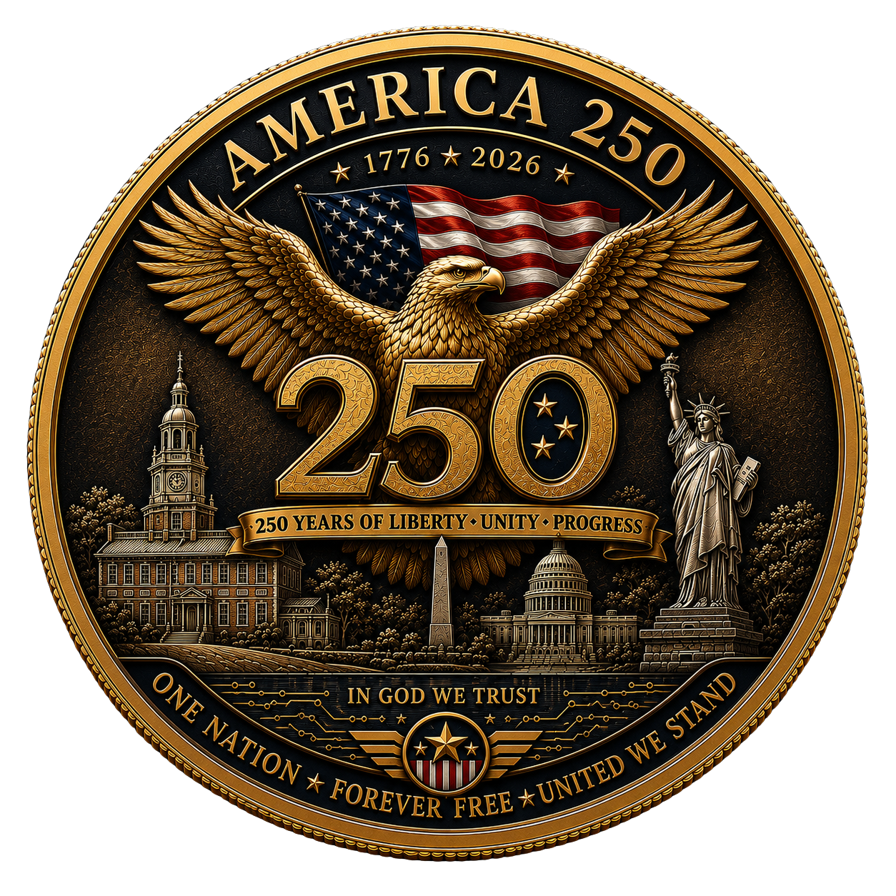 America250 featured collection emblem
